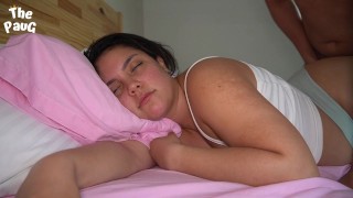 Spoiled step-sister “go away and do the cleaning and leave me alone to rest until 11 AM, I don’t wan [Youporn]